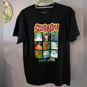 Scooby-Doo! Black Graphic T-Shirt Unisex Size Medium Top/ Shirt/ T Mens Womens
